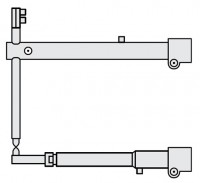 Плечи FUBAG D 45 х 800 мм наклонные с тонким нижним плечом для серии RS 35i
