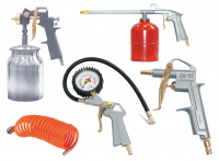 Набор пневмоинструмента 5 предметов (Краскораспылитель FUBAG с нижним бачком)
