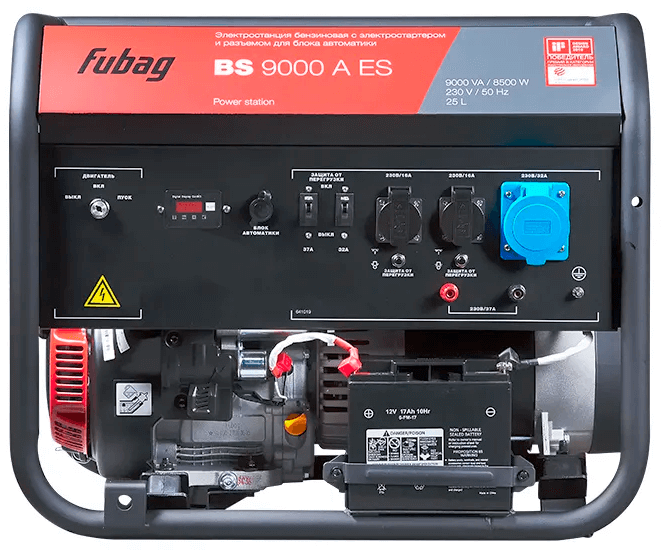 Бензиновый генератор с электростартером FUBAG BS 9000 A ES