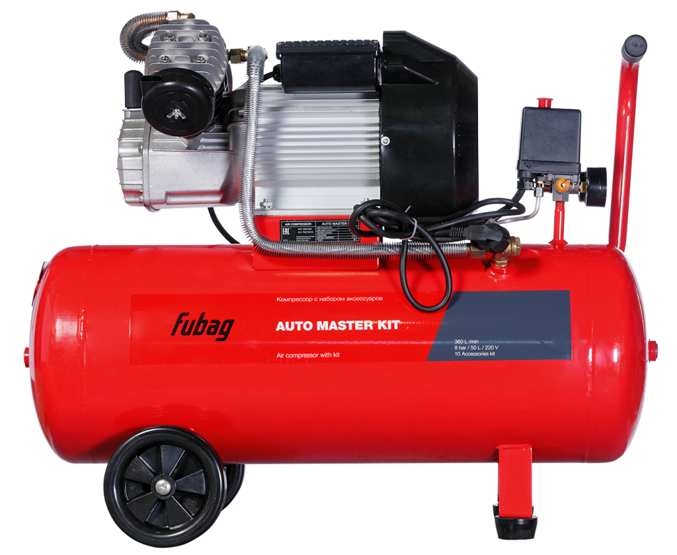Компрессор FUBAG AUTO MASTER KIT + 10 предметов