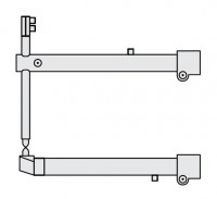 Комплект плеч FUBAG D 45 х 800 мм наклонные с уменьшенным электрододержателем для серии RS 35i