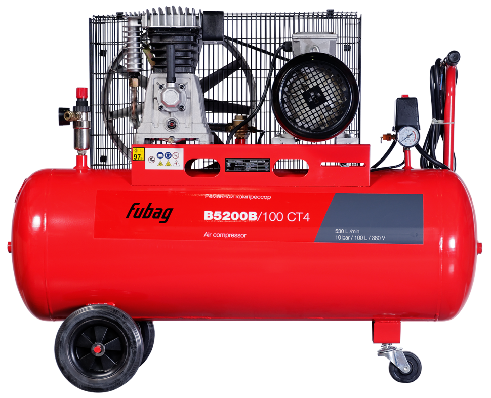 Ременной одноступенчатый компрессор FUBAG B5200B/100 CT4