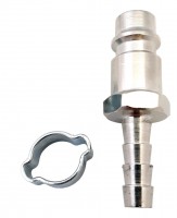 Разъемное соединение рапид (штуцер) FUBAG, елочка 6мм с обжимным кольцом 6х11мм