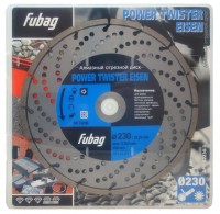 Алмазный отрезной диск FUBAG Power Twister Eisen D230 мм/ 22.2 мм