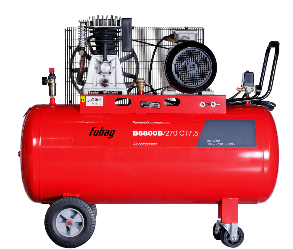 Ременной одноступенчатый компрессор FUBAG B6800B/270 CT7.5
