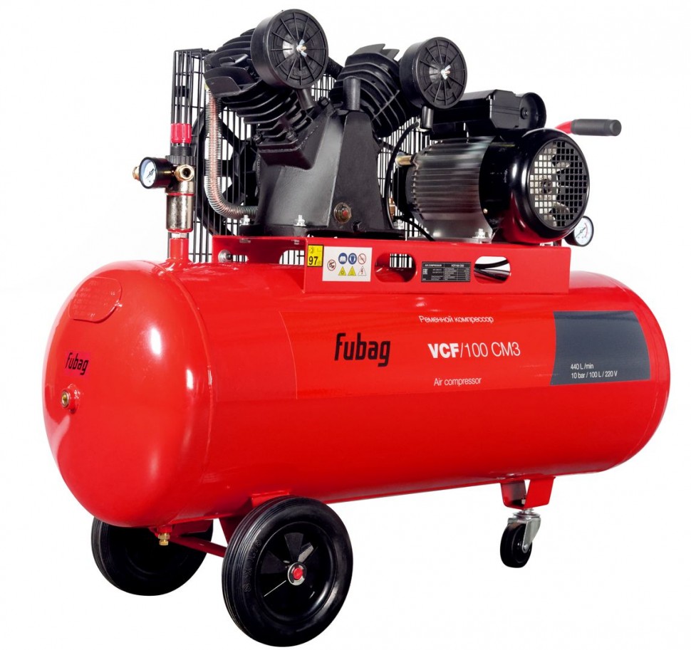 Ременной одноступенчатый компрессор FUBAG VCF/100 CM3