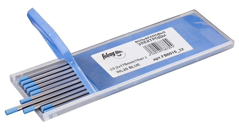 Вольфрамовые электроды FUBAG D 3.2x175мм (blue), WL20 (10 шт.)
