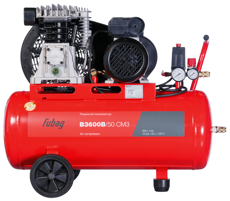 Ременной одноступенчатый компрессор FUBAG B3600B/50 CM3
