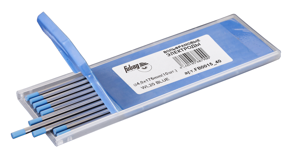 Вольфрамовые электроды FUBAG D 4.0x175мм (blue), WL20 (10 шт.)