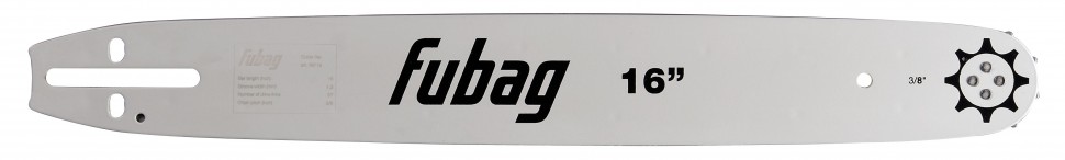 Шина 16" FUBAG F41A (шаг 3/8 дюйма, ширина паза 1.3 мм)