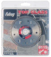 Алмазный отрезной диск FUBAG Top Glass D115 мм/ 22.2 мм