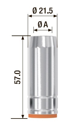 Газовое сопло FUBAG D 15.0 мм FB 250 (2 шт.)