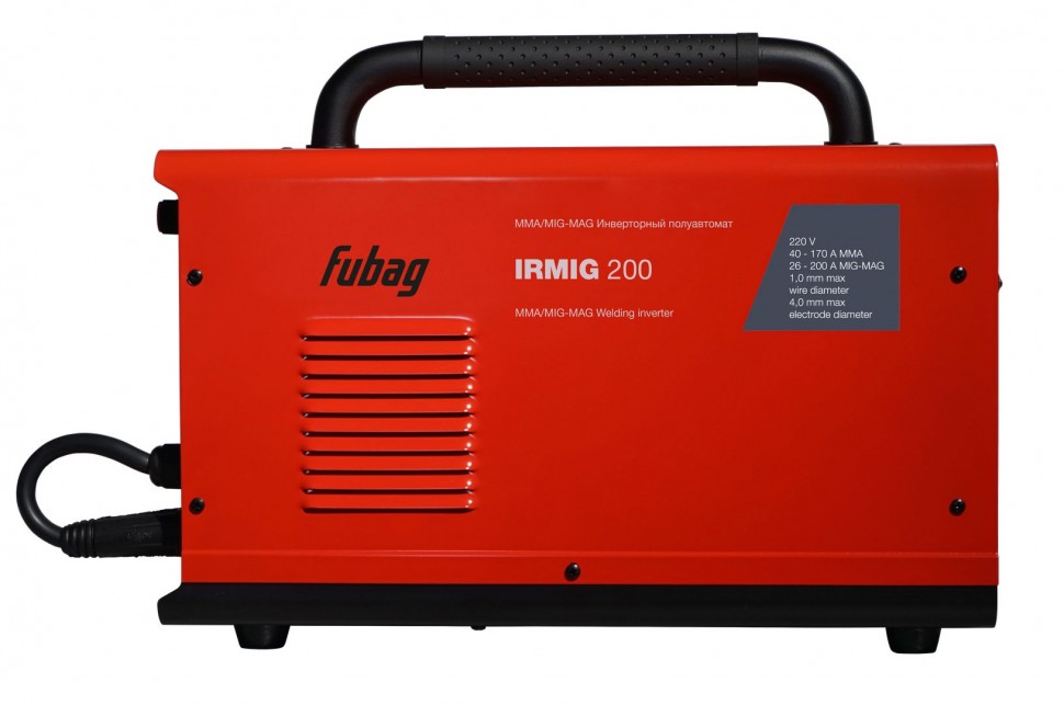 Сварочный инверторный полуавтомат FUBAG IRMIG 200 с горелкой FB 250 3 м