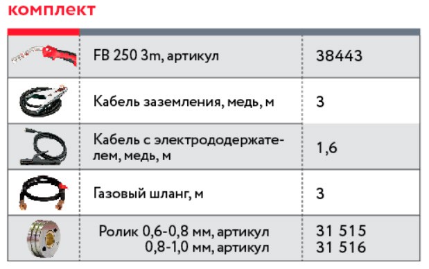 Сварочный инверторный полуавтомат FUBAG IRMIG 200 с горелкой FB 250 3 м