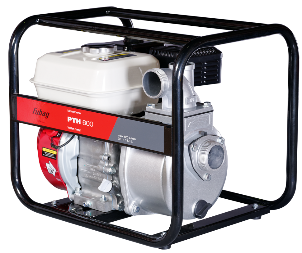 Бензиновая мотопомпа FUBAG PTH 600 для чистой воды