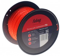 Триммерная леска FUBAG, сечение витой квадрат, L 130 м * 2.4 мм