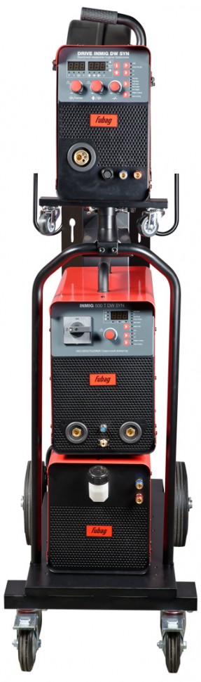 Сварочный полуавтомат FUBAG INMIG 500T DW SYN + DRIVE INMIG DW + Шланг пакет 5м + горелка FB 500 3m + блок жидкостного охлаждения Cool 70 + тележка
