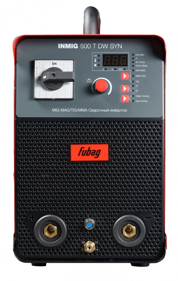Сварочный полуавтомат FUBAG INMIG 500T DW SYN + DRIVE INMIG DW + Шланг пакет 5м + горелка FB 500 3m + блок жидкостного охлаждения Cool 70 + тележка