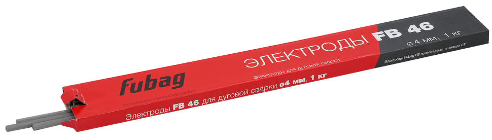 Электрод сварочный FUBAG с рутилово-целлюлозным покрытием FB 46 D 4.0 мм (пачка 0.9 кг)