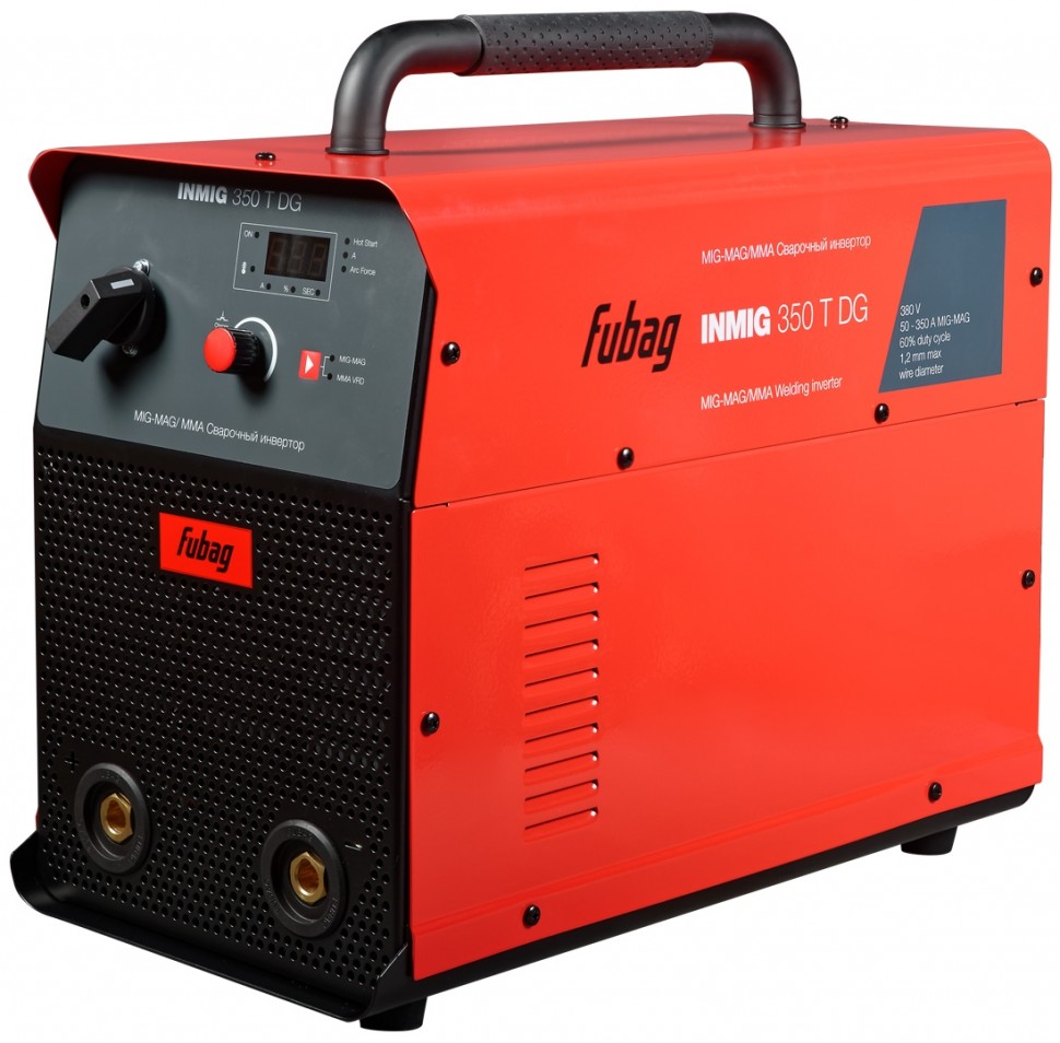 Сварочный инверторный полуавтомат FUBAG INMIG 350T DG + Подающий механизм DRIVE INMIG DG для арт. 31438 и 31440 + Шланг пакет 5 м, 35 мм.кв для арт. 31438 и 31440 + Горелка FB 450 3m - НАКС