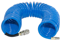 Шланг спиральный с фитингами рапид FUBAG, полиуретан, 15бар, 8x12мм, 10м