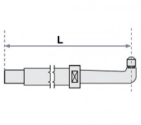 Нижнее плечо FUBAG прямое D 22 х 125 мм для серии SG 4-6