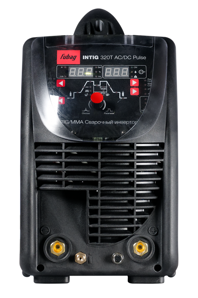 Сварочный инверторный аргонодуговой аппарат FUBAG INTIG 320 T AC/DC PULSE c горелкой TIG 26 5P 4m (38459)