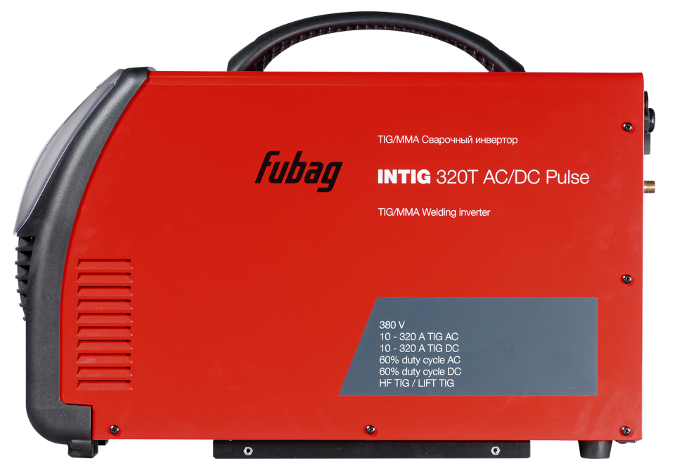 Сварочный инверторный аргонодуговой аппарат FUBAG INTIG 320 T AC/DC PULSE c горелкой TIG 26 5P 4m (38459)