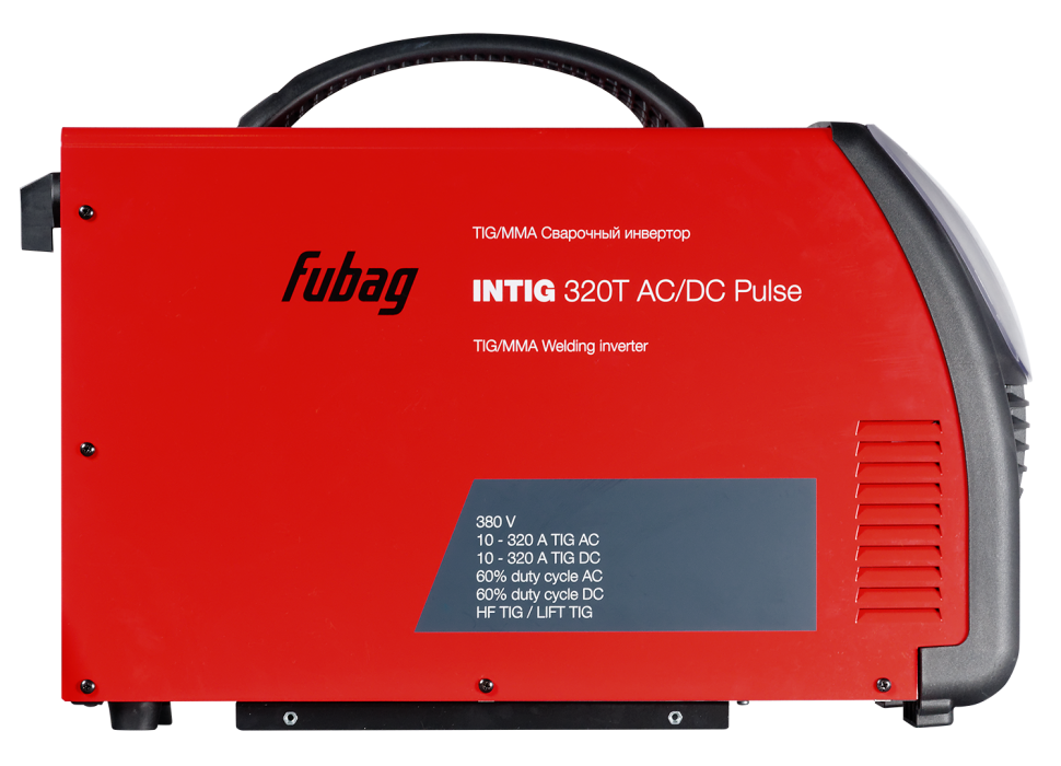 Сварочный инверторный аргонодуговой аппарат FUBAG INTIG 320 T AC/DC PULSE c горелкой TIG 26 5P 4m (38459)