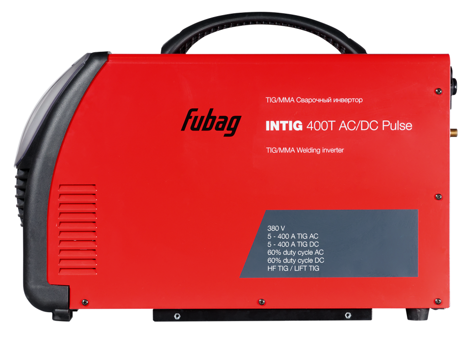 Сварочный инверторный аргонодуговой аппарат FUBAG INTIG 400 T AC/DC PULSE c горелкой FB TIG 26 5P 4m (38459)