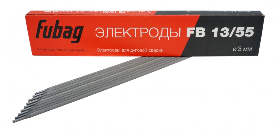 Электрод сварочный FUBAG с основным покрытием FB 13/ 55 D 3.0 мм (пачка 0.9 кг)