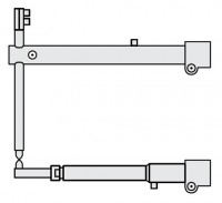 Плечи FUBAG D 45 х 400 мм наклонные с тонким нижним плечом для серии RV