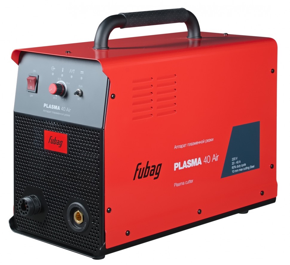 Аппарат плазменной резки FUBAG PLASMA 40 Air с горелкой для плазмореза FB P60 6m и плазменным соплом и защитным колпаком для FB P40 AIR